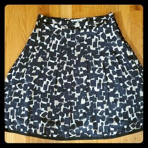 White House Black Market Silk Blend A-line Skirt